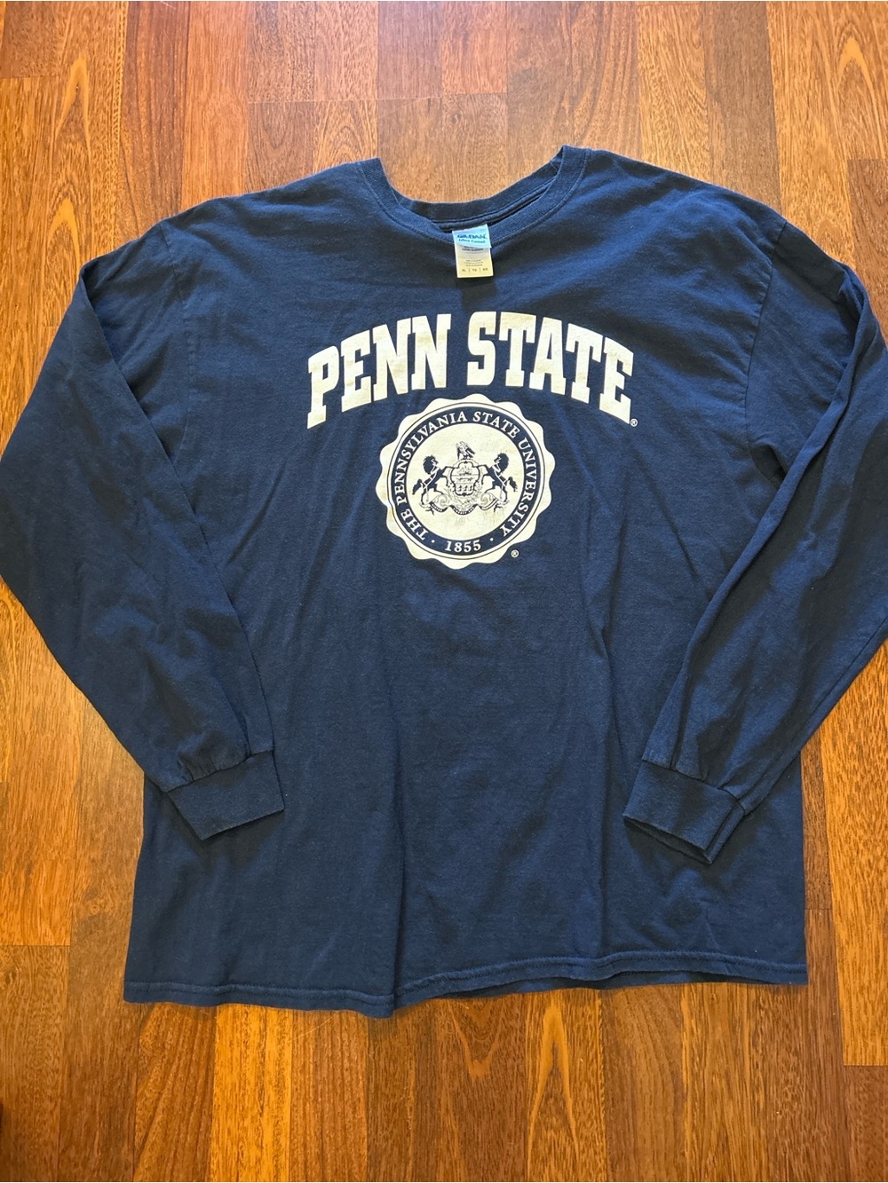 Penn State Nittany Lions Football Navy Blue Long Sleeve Tshirt Size XL